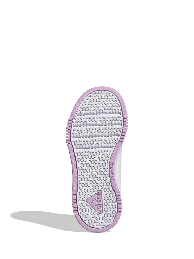 adidas White/Silver Tensaur Kids Sport Hook and Loop Trainers - Image 7 of 9