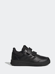 Adidas Black Hook and Loop Tensaur Sport Trainers - Image 1 of 8