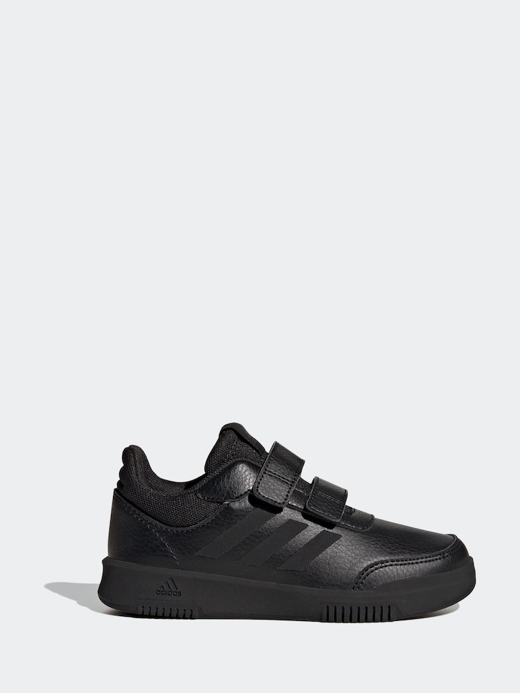 Adidas Black Hook and Loop Tensaur Sport Trainers - Image 1 of 8