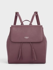 Osprey London Red The Megan Leather Rucksack Bag - Image 1 of 6