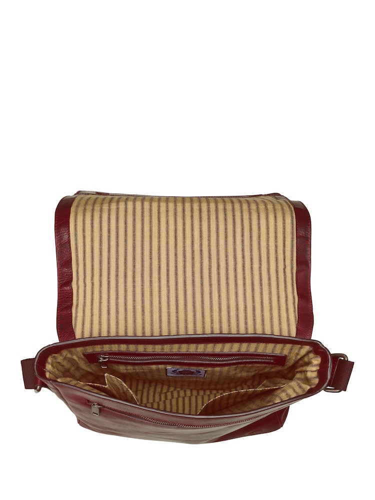 بني - حقيبة ماسنجر كبيرة The Smithy من Osprey London - Image 4 of 5