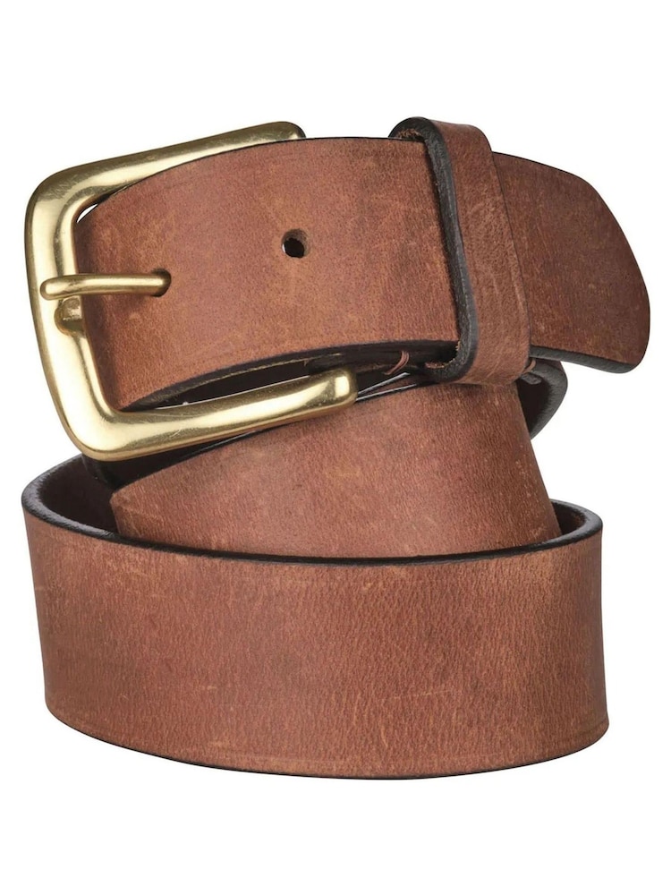 Osprey London Brown The Wesley 4cm Leather Belt - Image 1 of 1