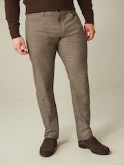 Braun - Gebürstete Puppytooth-Hose in schmaler Passform​​​​​​​ - Bild 1 von 7