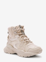 Neutral Chunky High Top Trainer Boots - Image 2 of 5