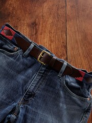OSPREY LONDON The Mendoza 3.5cm Leather Jeans Belt - Image 4 of 4