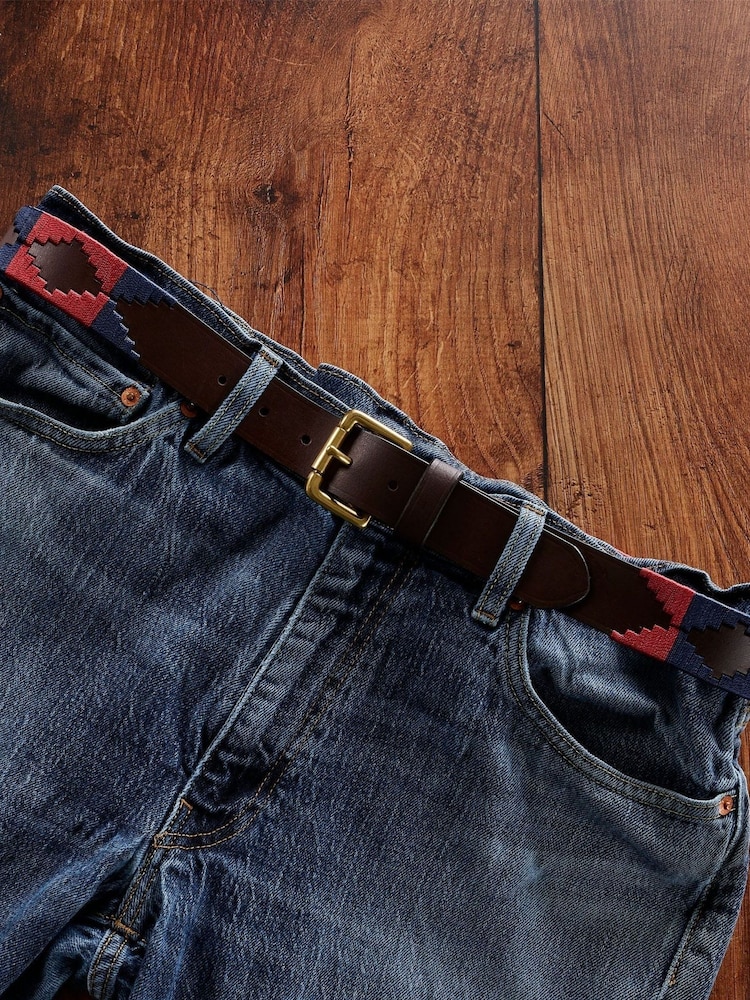 OSPREY LONDON The Mendoza 3.5cm Leather Jeans Belt - Image 4 of 4