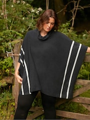 Live Unlimited Grey Roll Neck Poncho - Image 2 of 7
