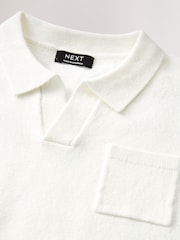 White Short Sleeve Trophy Neck Polo Shirt (3mths-7yrs) - Image 3 of 3