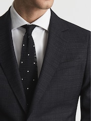 Reiss Tunn B Wool Single Breasted Slub Textured Slim Fit Blazer - Imagen 4 de 6