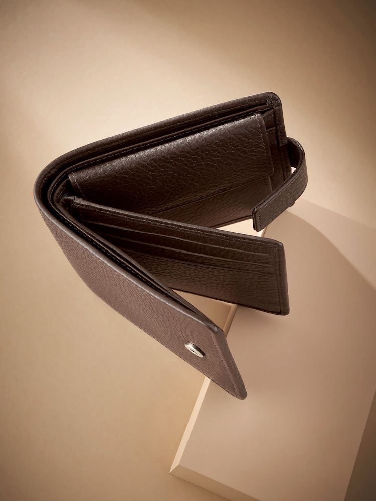 Brown Signature Leather Extra Capacity Wallet - Image 3 of 4