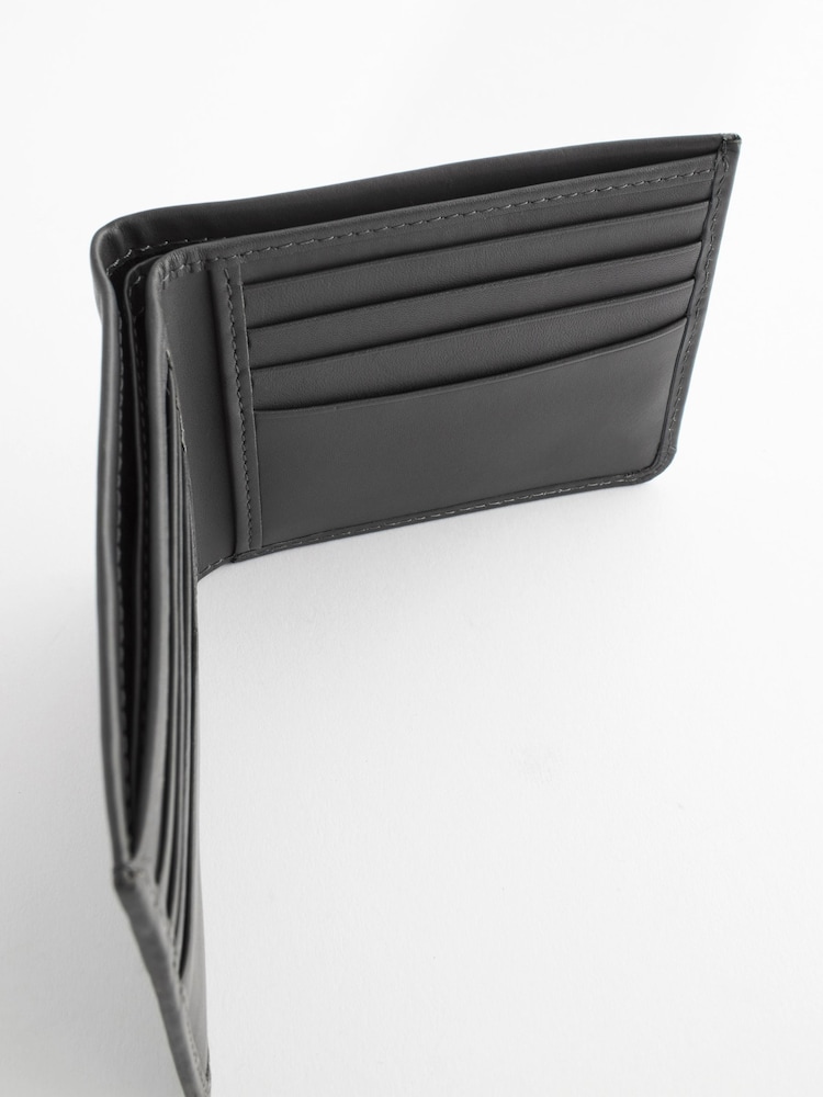 Grey Leather Bifold Wallet - Image 4 of 4