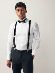 Black Velvet Bow Tie and Braces - Image 1 of 5