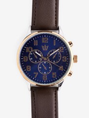 Brown Strap Classic Watch - Image 1 of 3