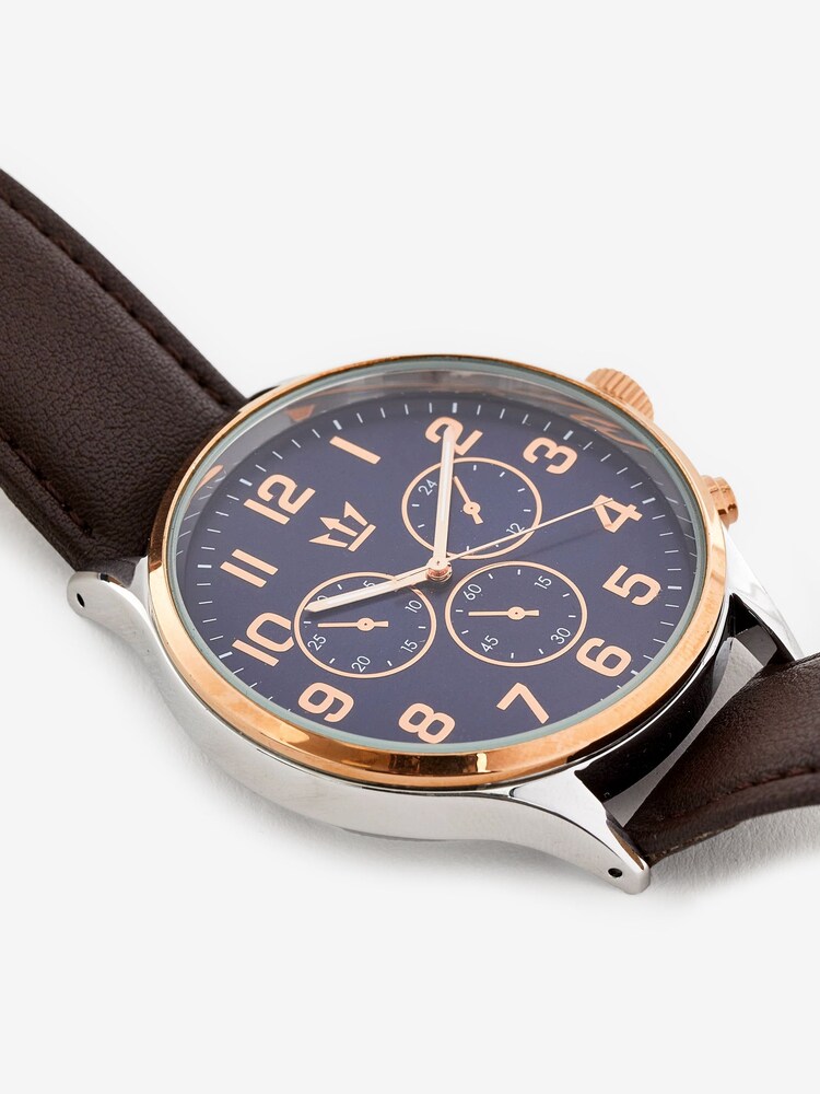 Brown Strap Classic Watch - Image 2 of 3