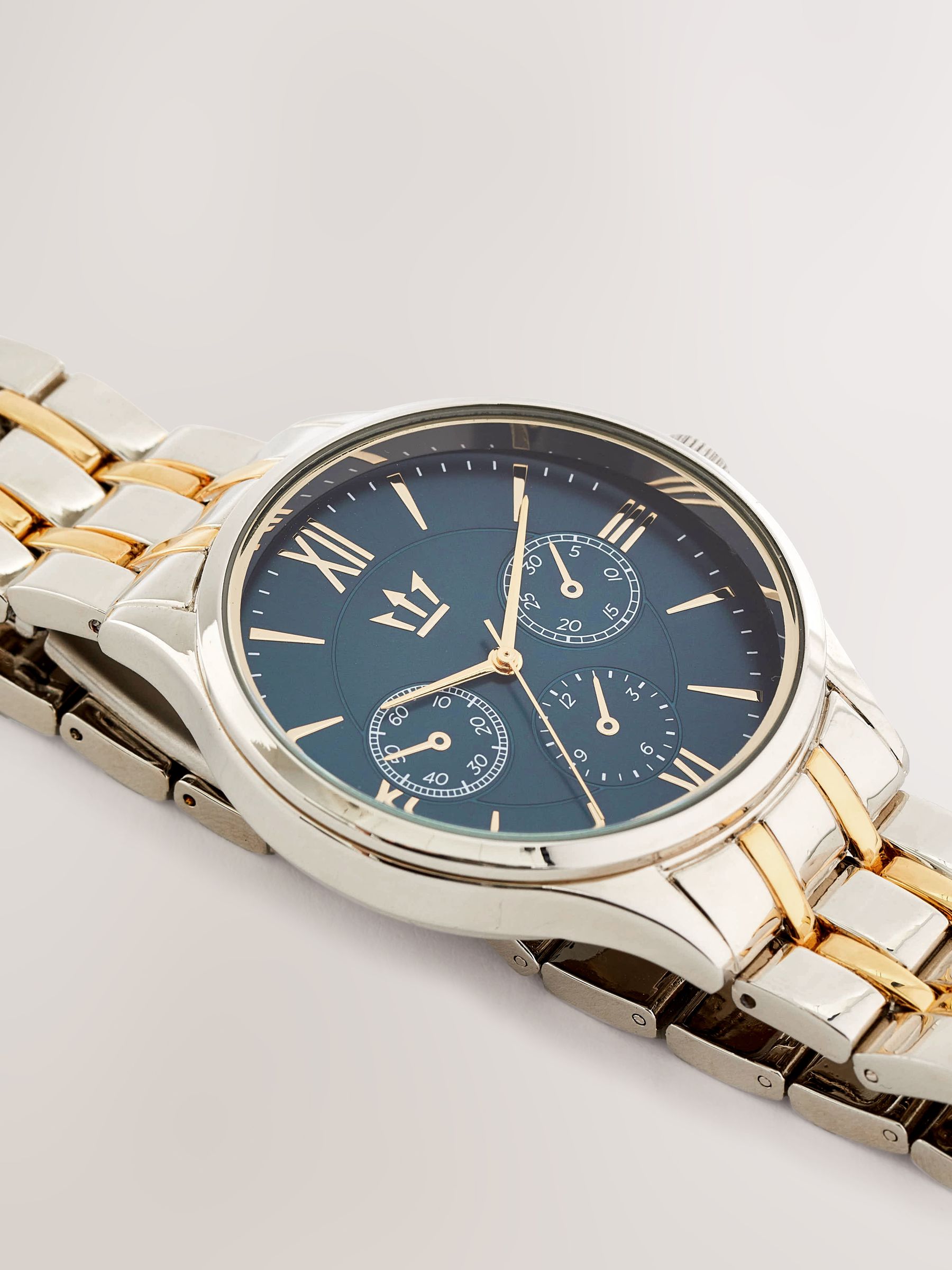 2-Pack: Gold Tone + Silver Tone Metal Trio Herme Style Minimalist
