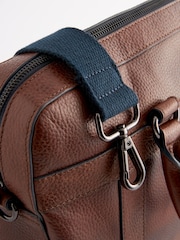 Brown Leather Briefcase - Image 7 of 8