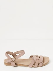 FatFace Brown Chain Detail Ailith Sandals - Image 1 of 4