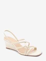 Beige Signature Slingback Slim Wedges - Image 5 of 7
