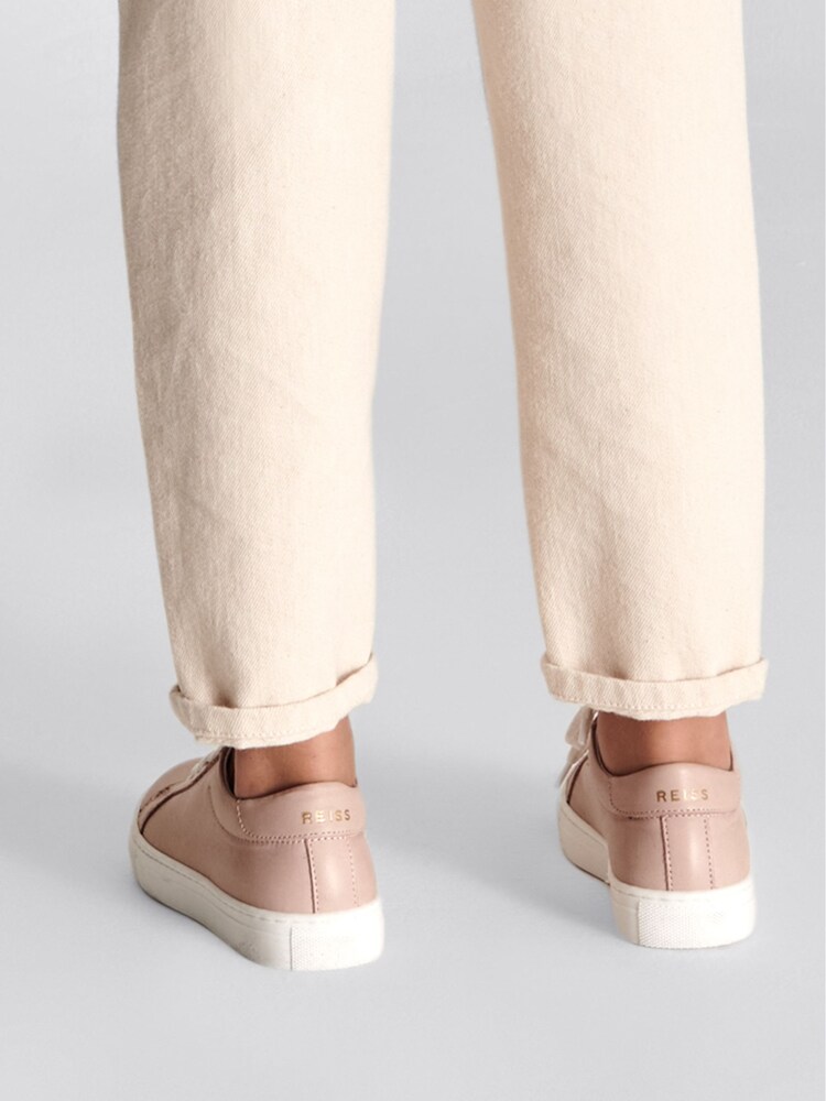 Reiss Pink Luca Junior Leather Trainers - Image 4 of 7