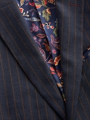 Navy Pinstripe Suit: Jacket - Image 10 of 10