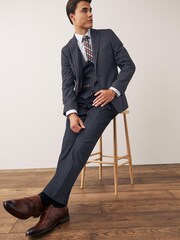 Navy Pinstripe Suit: Jacket - Image 2 of 10