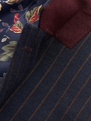 Navy Pinstripe Suit: Jacket - Image 8 of 10