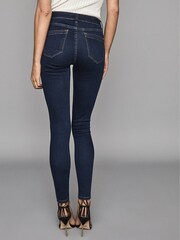 Reiss Indigo Lux Mid Rise Skinny Jeans - Image 6 of 6