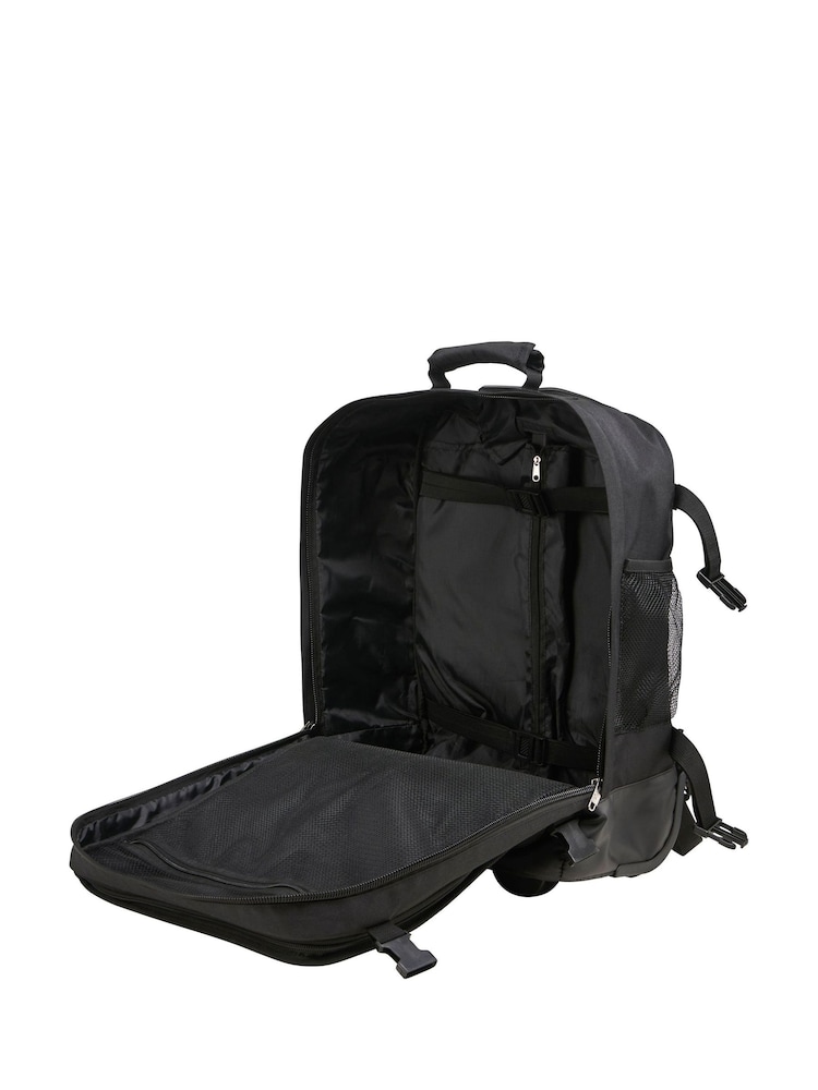 Czarny - Kabinowy plecak-walizka na kółkach Cabin Max Greenwich Hybrid o wysokości 45 cm - Image 5 of 6