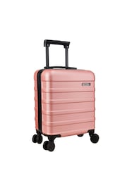 Розово-золотистый - Чемодан Cabin Max Anode Four Wheel Carry On Easyjet Sized Underseat 45cm Suitcase - Image 1 of 8