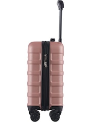 Розово-золотистый - Чемодан Cabin Max Anode Four Wheel Carry On Easyjet Sized Underseat 45cm Suitcase - Image 3 of 8