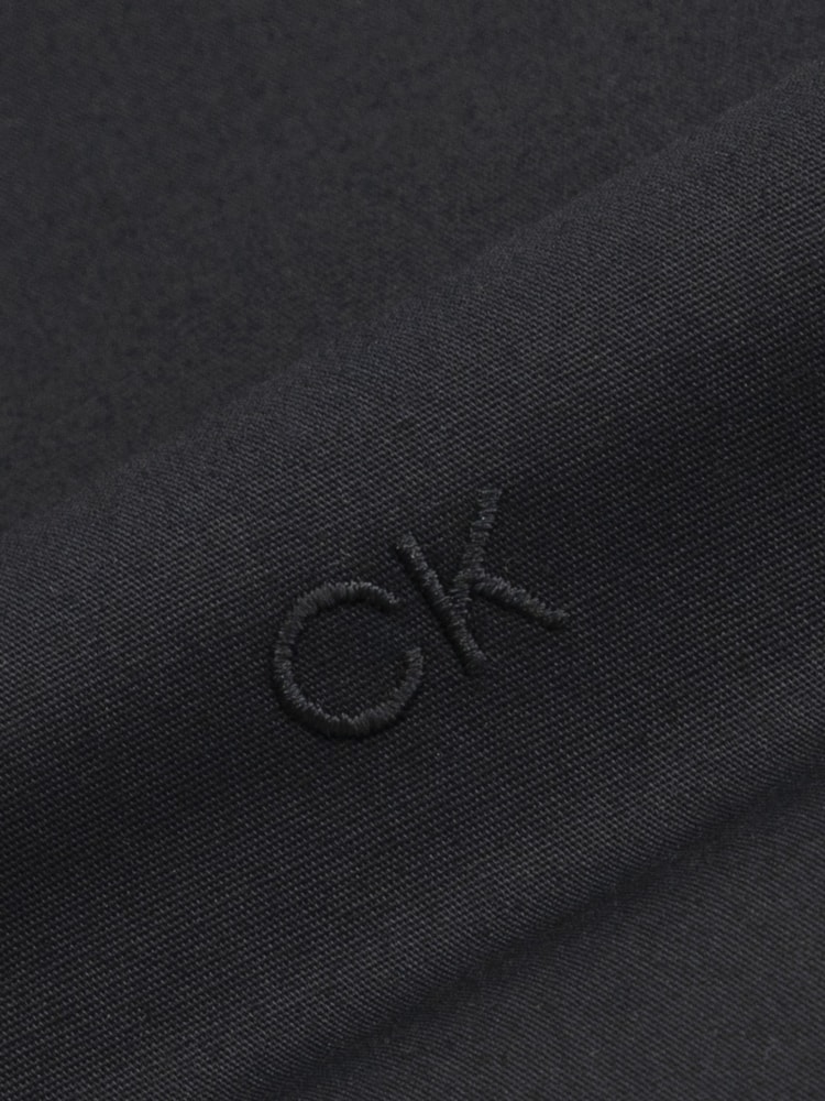 Calvin Klein Black Slim Fit Poplin Stretch Shirt - Image 5 of 5