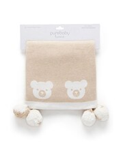 Purebaby Border Pom Pom Blanket - Image 1 of 6