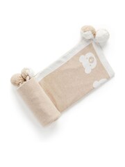 Purebaby Border Pom Pom Blanket - Image 2 of 6