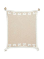 Purebaby Border Pom Pom Blanket - Image 3 of 6