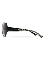 Ted Baker Womens Oversized Fashion Sunglasses with Excusive Floral Print on Temples - Image 3 of 4