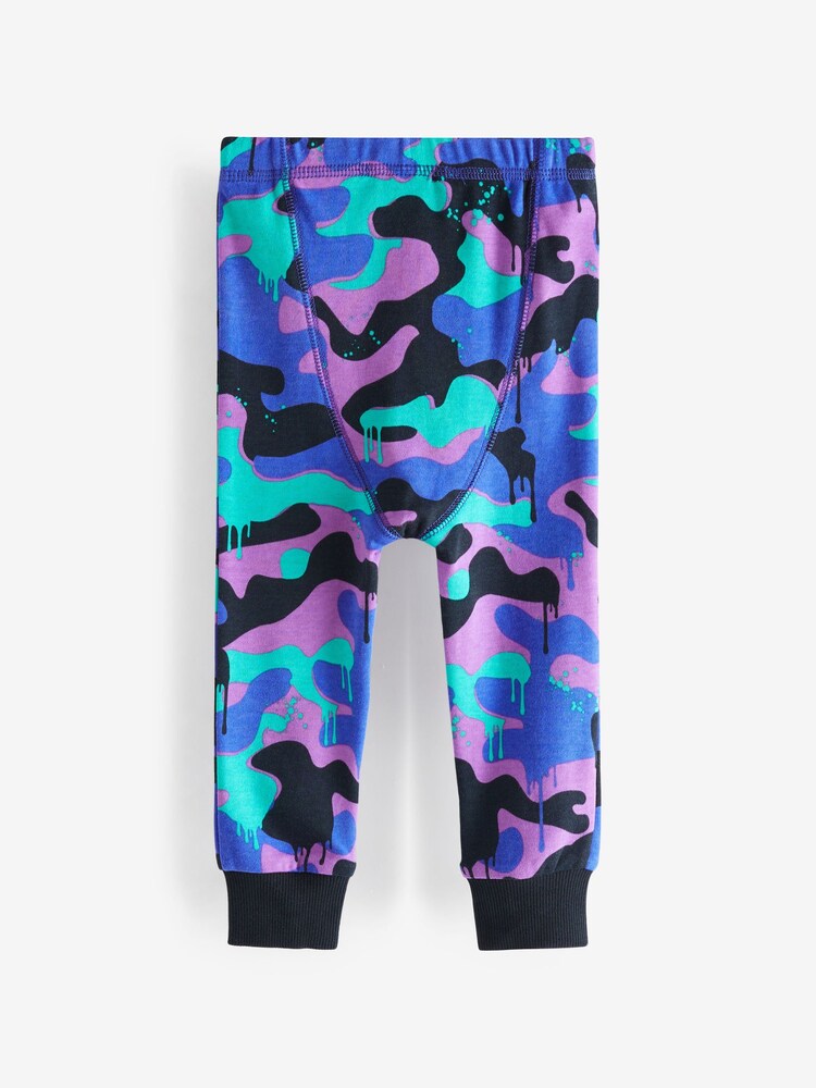 Purple/White Space Camouflage Snuggle Pyjamas 3 Pack (9mths-12yrs) - Image 3 of 5