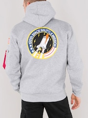Alpha Industries Space Shuttle 100% Cotton Blue Hoodie - Image 2 of 6