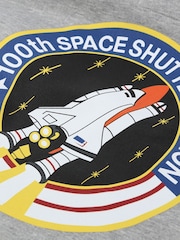 Alpha Industries Space Shuttle 100% Cotton Blue Hoodie - Image 5 of 6