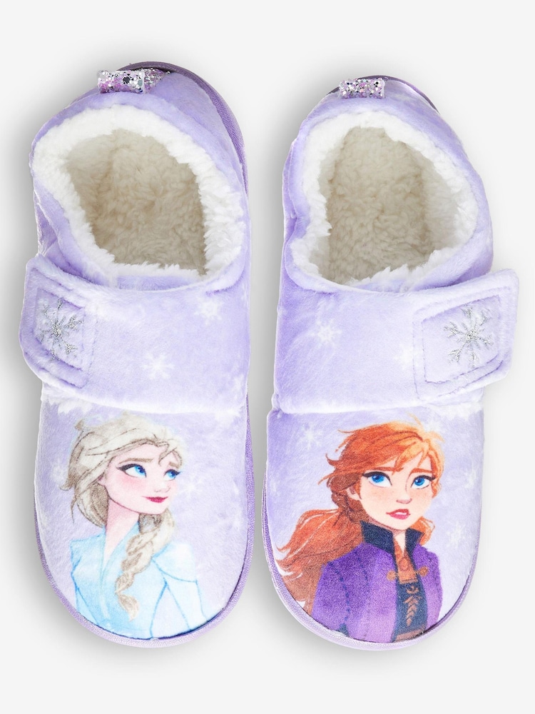 Lilac Purple Frozen 2 Next Cupsole Slippers - Image 1 of 4