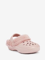 Pink Warm Lined Clog Slippers - Image 5 of 7
