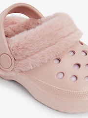 Pink Warm Lined Clog Slippers - Image 7 of 7