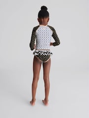 Reiss Blue Sophie Junior Long Sleeve Swim Top - Image 4 of 7