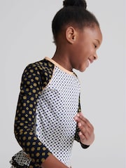 Reiss Blue Sophie Junior Long Sleeve Swim Top - Image 5 of 7