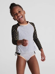 Reiss Blue Sophie Junior Long Sleeve Swim Top - Image 6 of 7