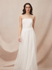 Phase Eight Cream Genova Beaded Wedding Dress - Image 1 of 7