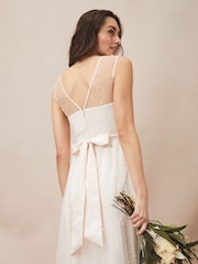 Phase Eight Cream Genova Beaded Wedding Dress - Image 5 of 7