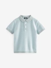 modra - 100% Bombaž kratek rokav; s kratkimi rokavi Multi Tone polo majice (3mesec-7leto) - Slika 1 iz 3