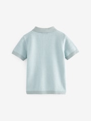 modra - 100% Bombaž kratek rokav; s kratkimi rokavi Multi Tone polo majice (3mesec-7leto) - Slika 2 iz 3