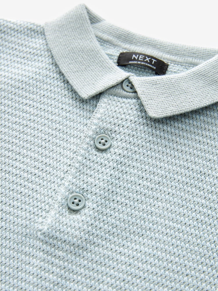 modra - 100% Bombaž kratek rokav; s kratkimi rokavi Multi Tone polo majice (3mesec-7leto) - Slika 3 iz 3