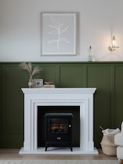 White Townhouse Fire Surround - Image 2 of 7